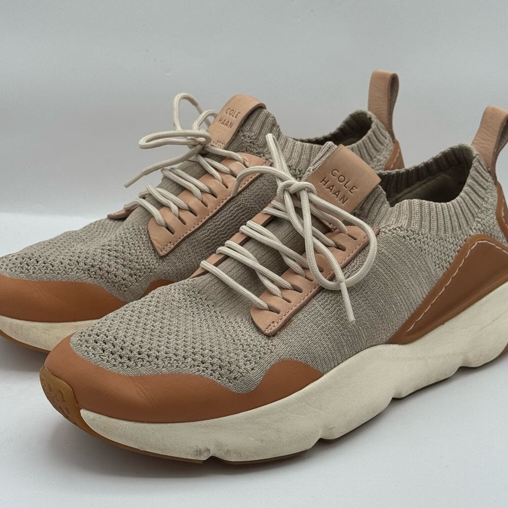 Cole Haan Grand.os Men’s Sneaker Size 8M Tan Beige Very Good Condition